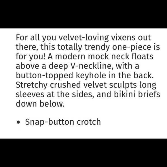 Plus size velvet Sexy Choker neckline bodysuit - Picture 3 of 4